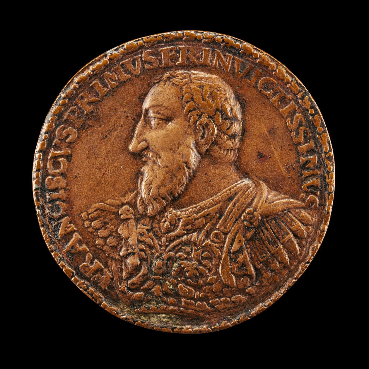 François I, 1494-1547, King of France 1515, probably 1538-1544 by Matteo dal Nassaro