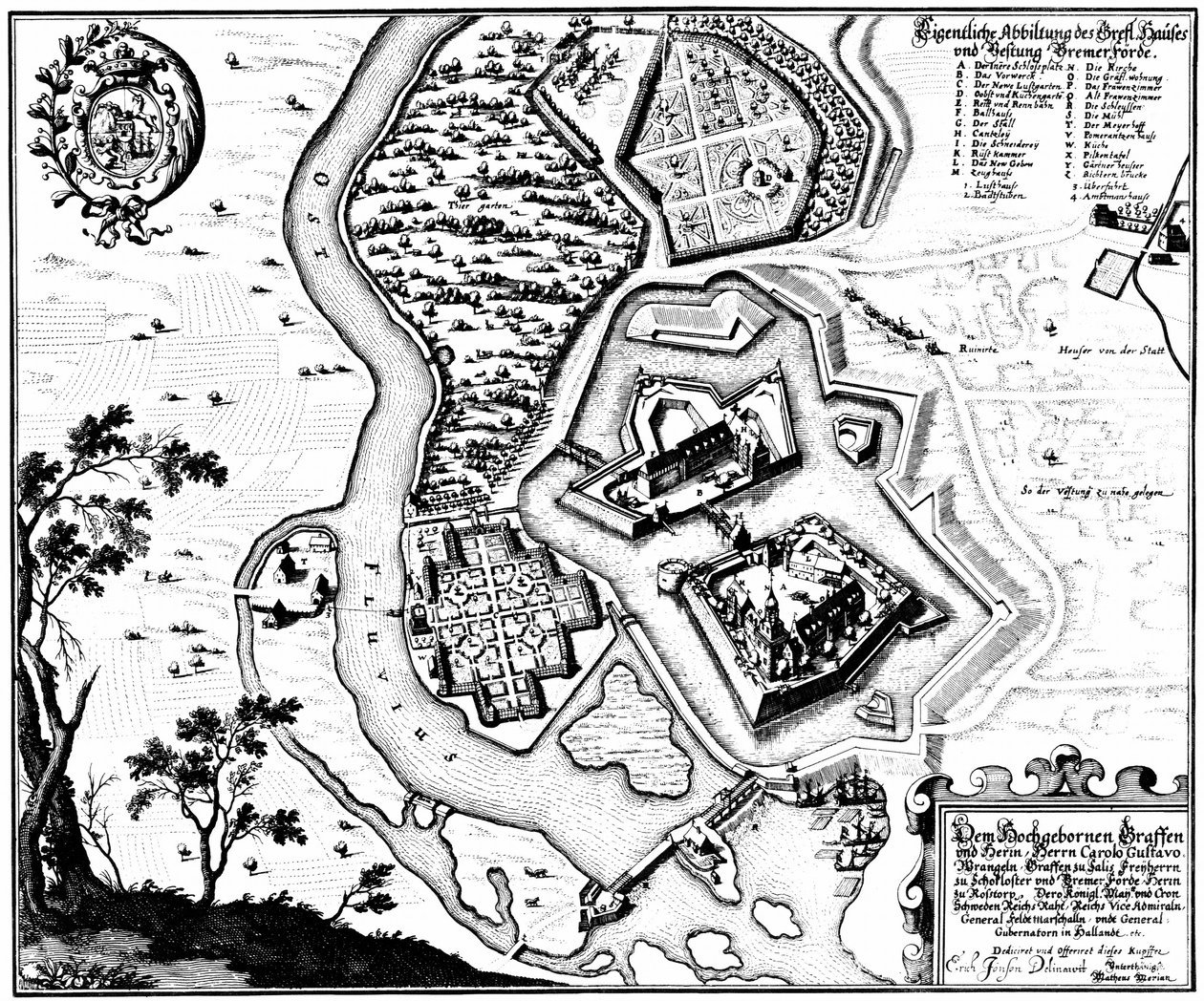 Bremervörde, Lower Saxony, Germany by Matthaus Merian