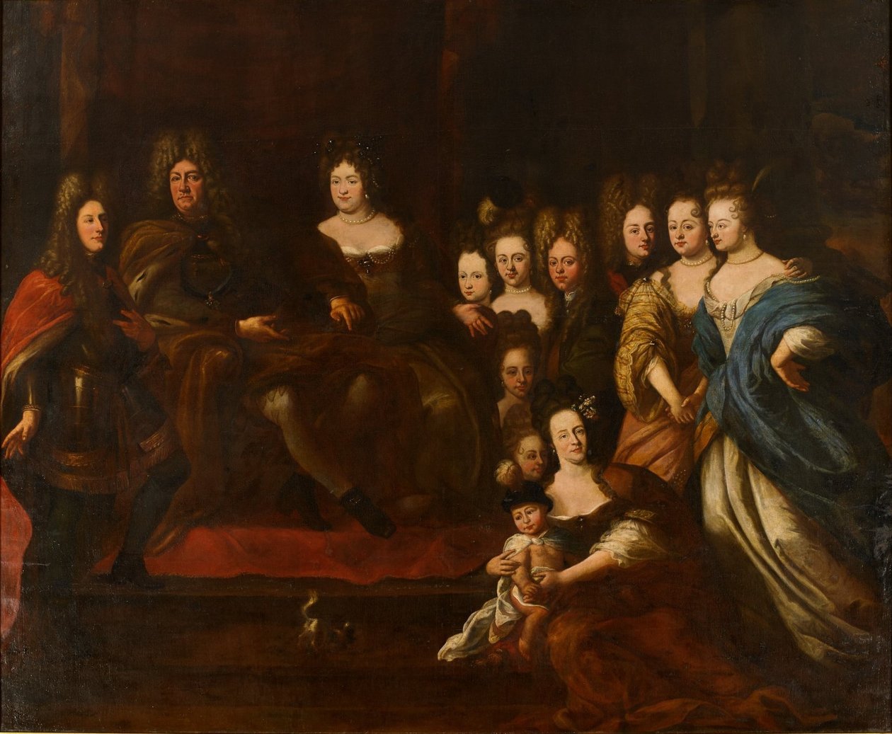 Family Portrait of Landgrave Frederick II of Hesse-Homburg by Matthaus Merian