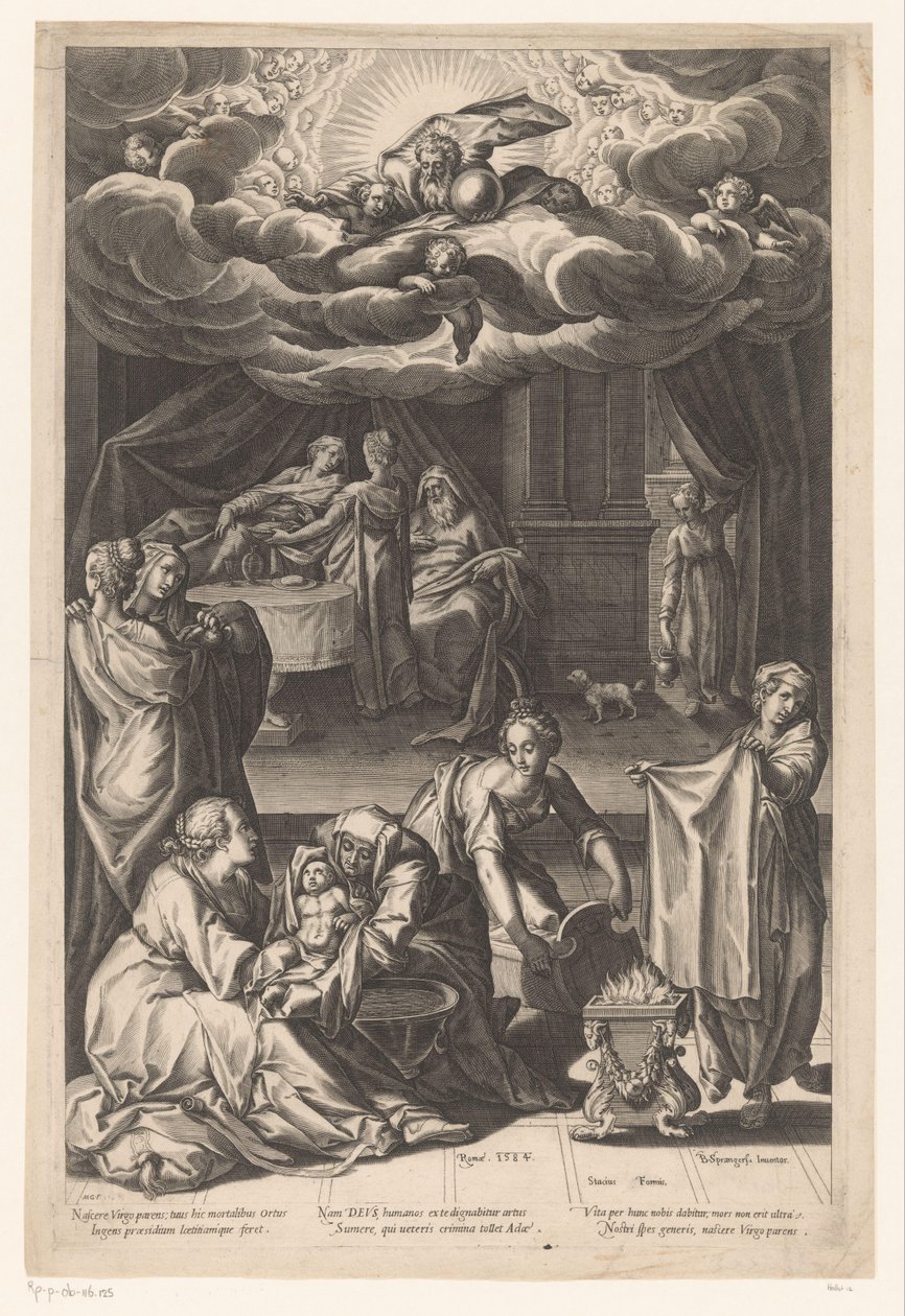 Birth of the Virgin by Matthaus Greuter