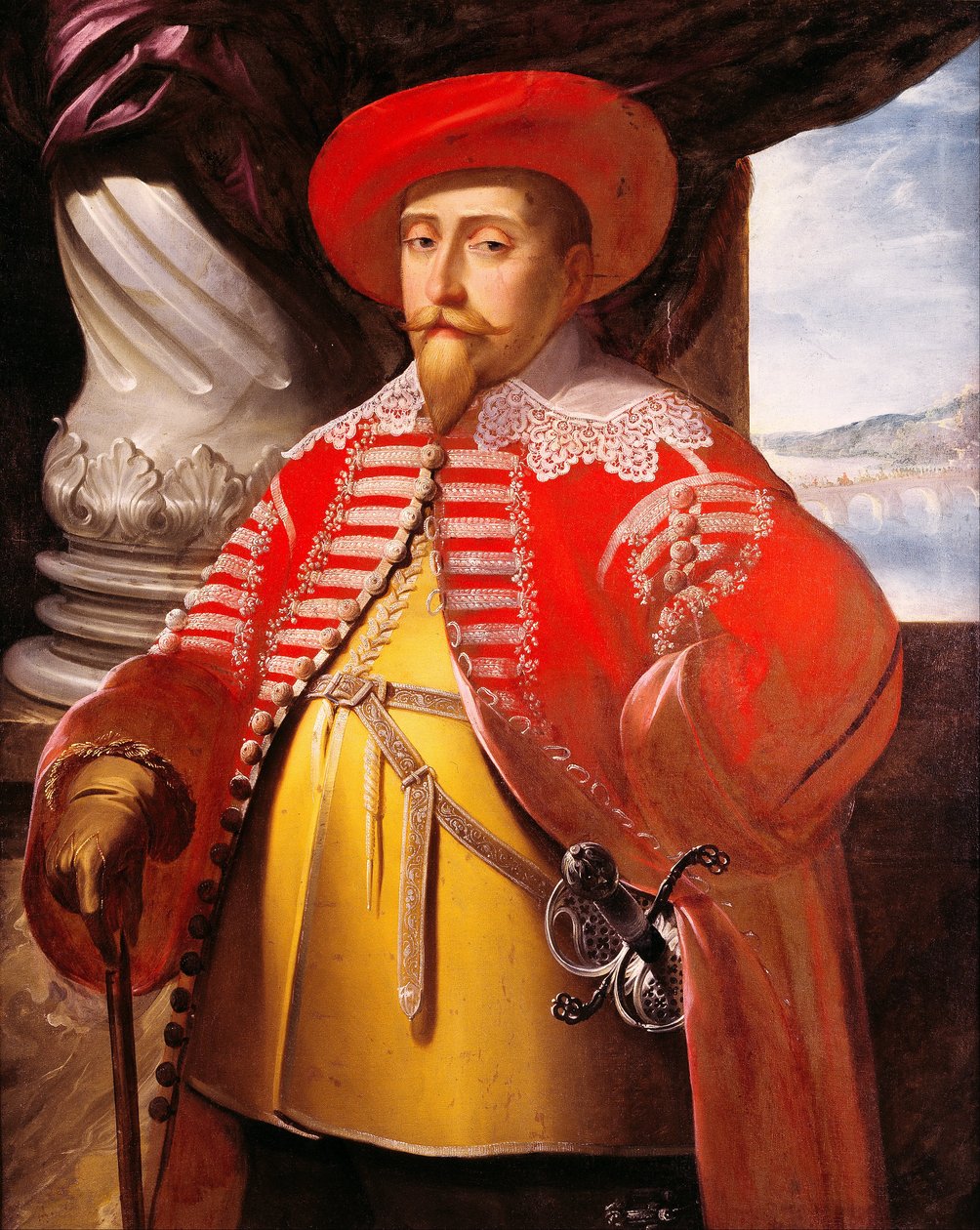 Portrait of Gustavus Adolphus by Matthaus Merian
