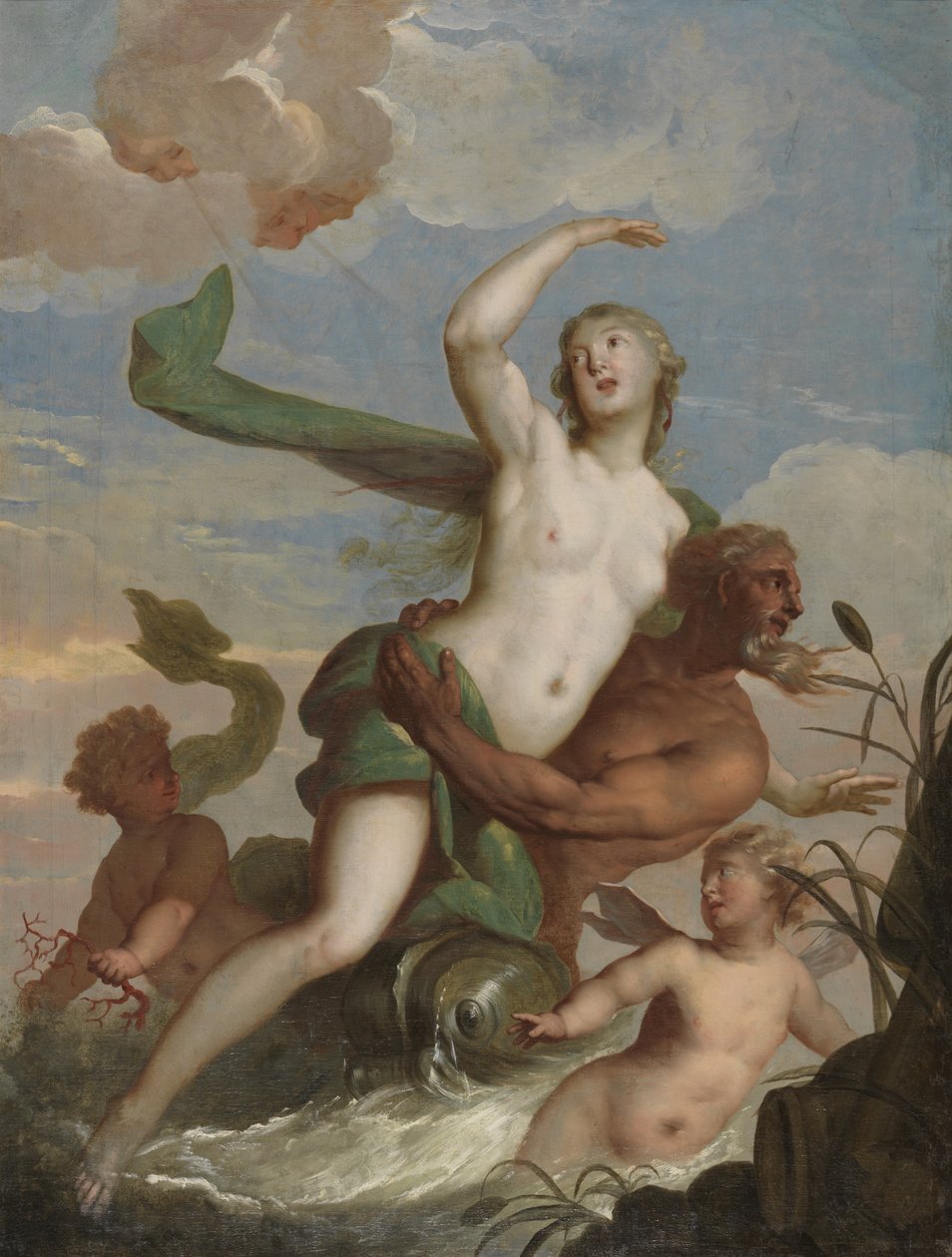 Neptune and Amphitrite by Mattheus Terwesten