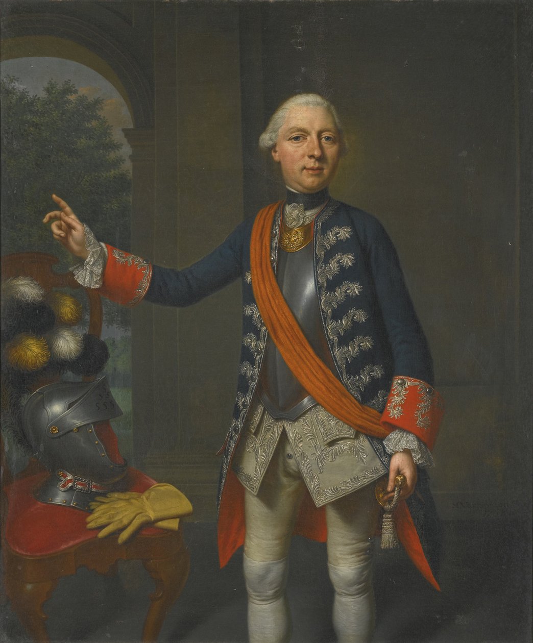 Portrait of Friedrich Wilhelm Ernst, Count of Schaumburg-Lippe 1724-1777, 1763 by Mattheus Verheyden