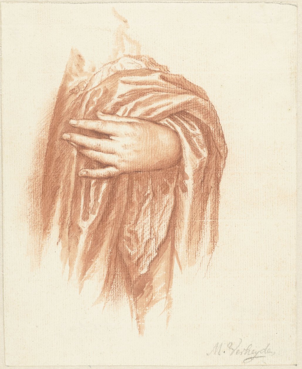 Study of a Left Hand by Mattheus Verheyden