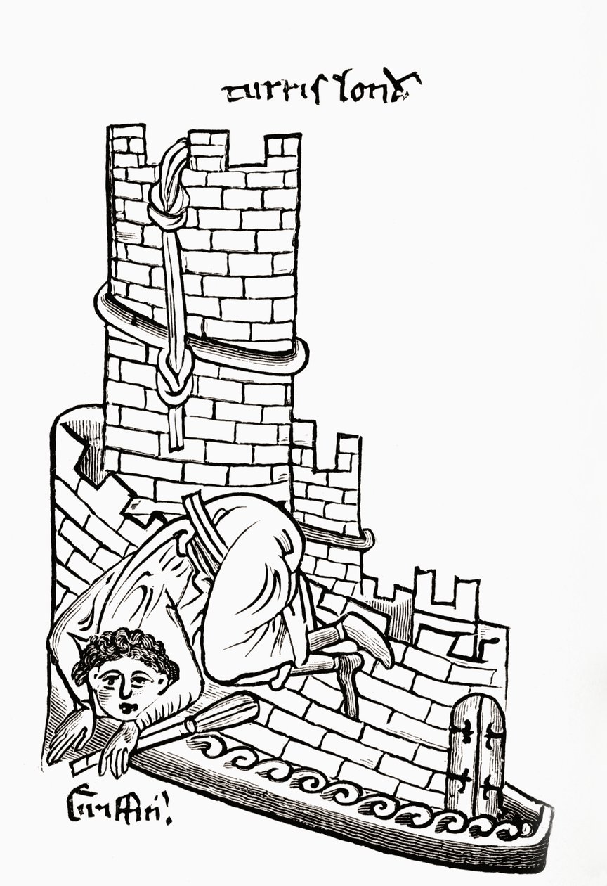 Gruffydd Trying to Escape from the Tower of London in 1243, from 