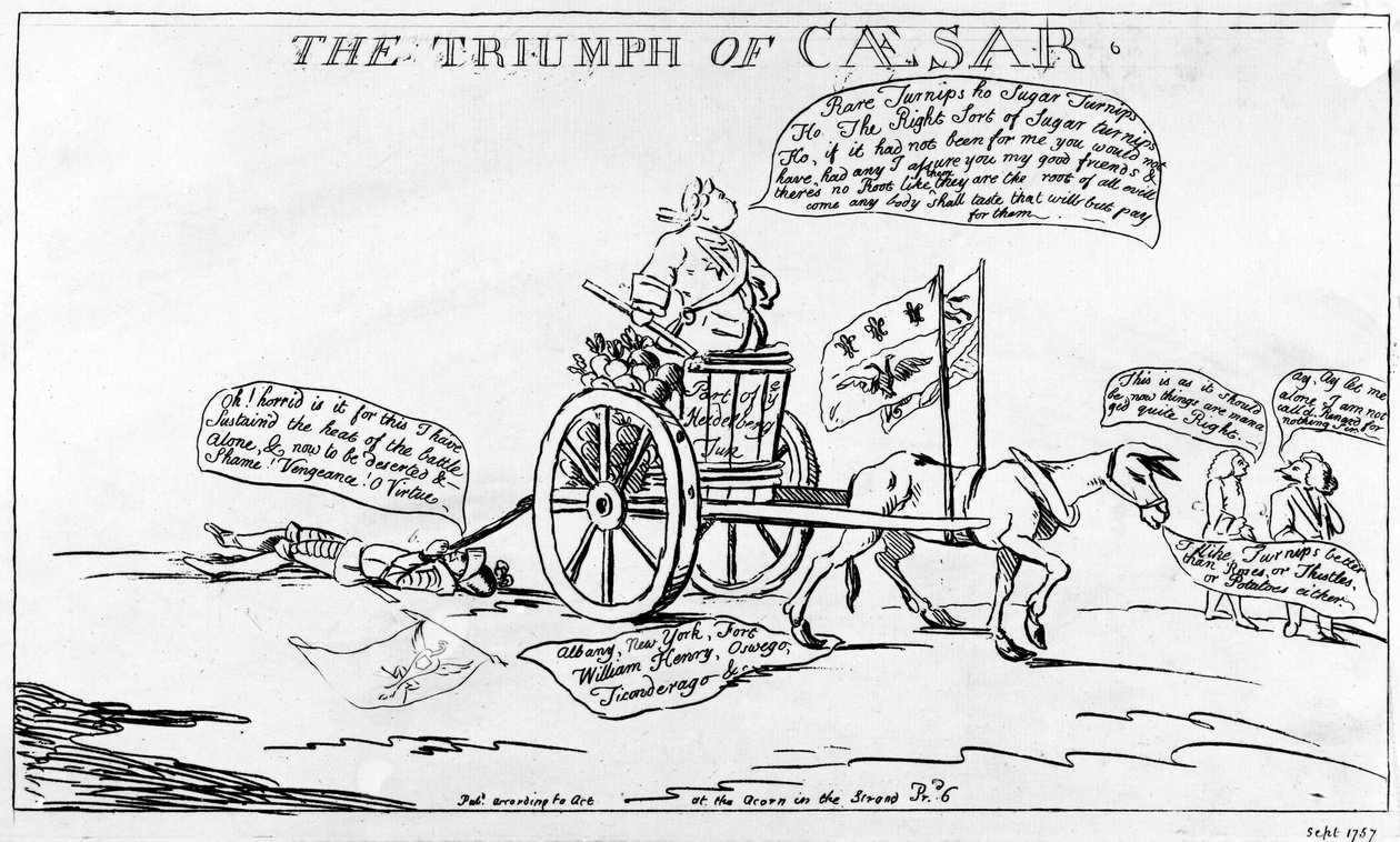 The Triumph of Caesar by Matthew or Matthias Darly