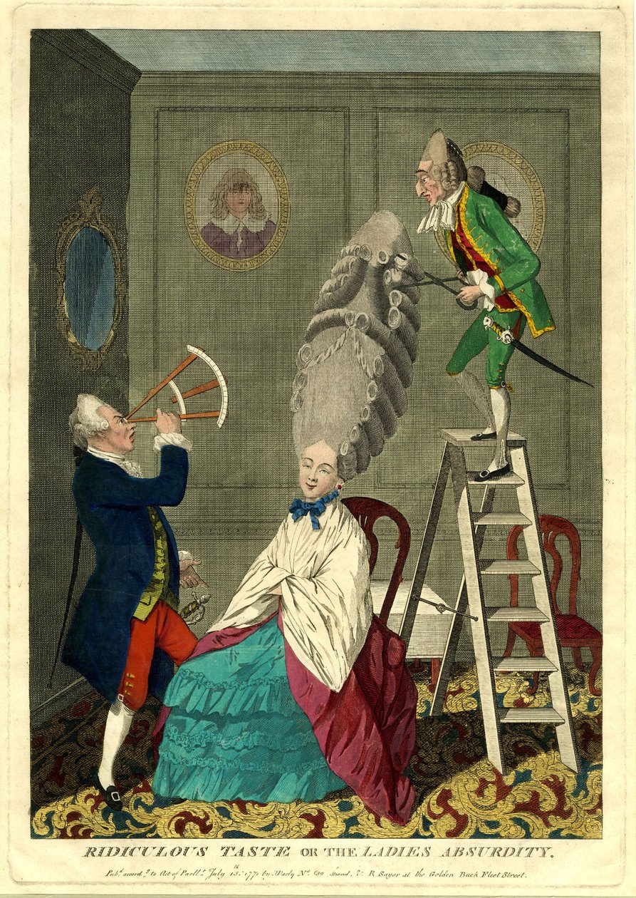 Ridiculous taste or the ladies absurdity, 1771 by Matthew Darly