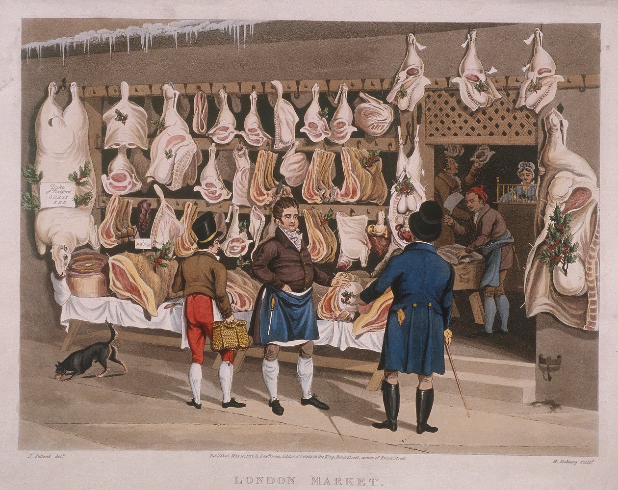 London Market, a Butcher