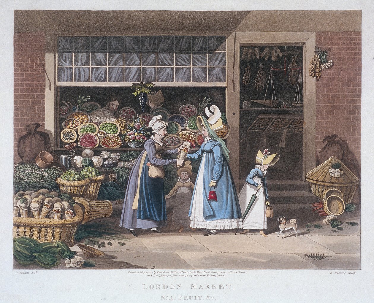 London Market, a fruit seller, 1822 by Matthew Dubourg