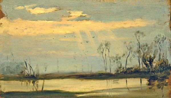 At Henley on Thames, the River Flooded by Matthew Ridley Corbet