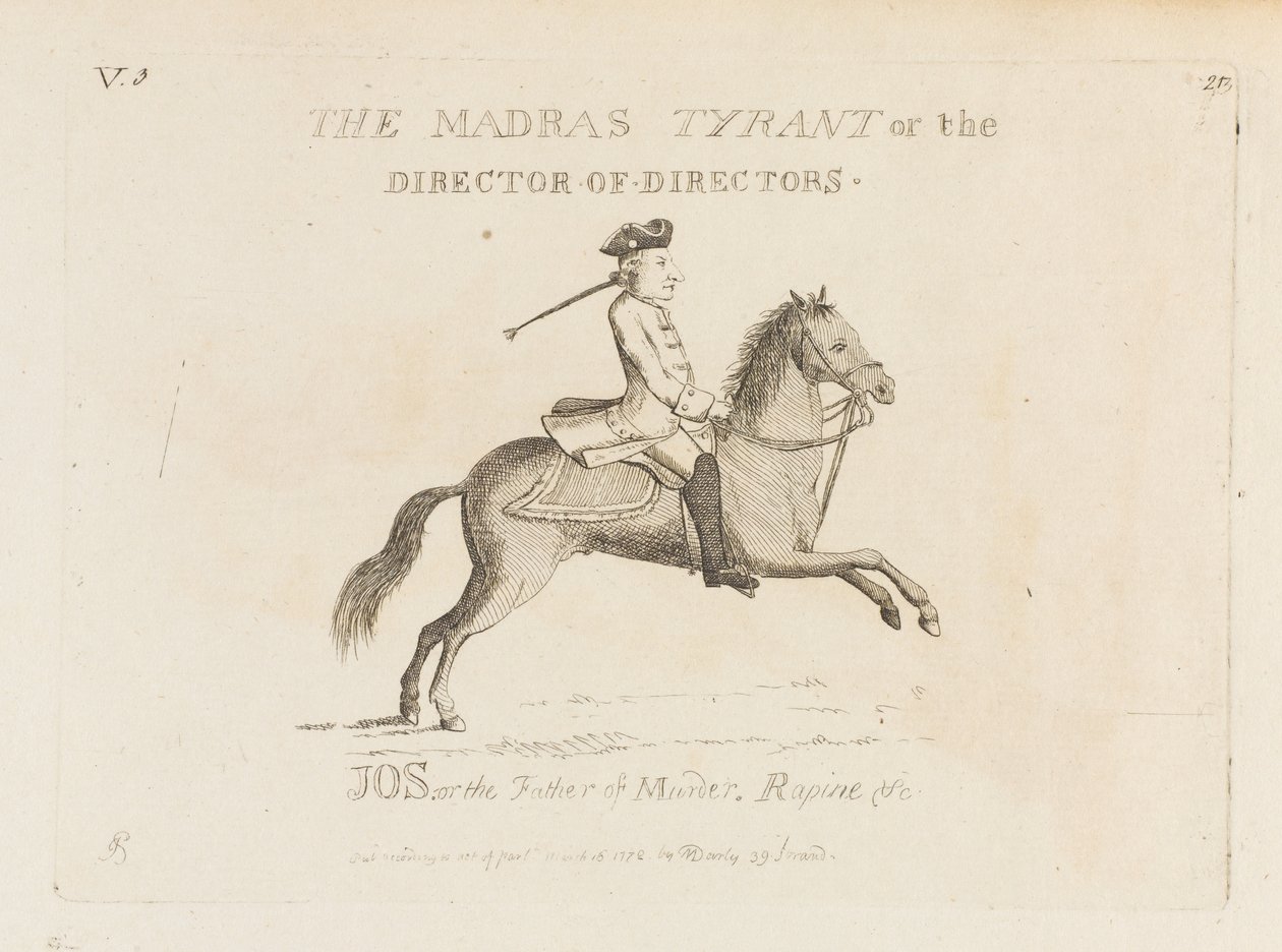 The Madras Tyrant, or the Director of Directors by Matthew or Matthias Darly