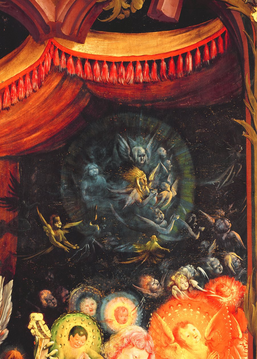 Angels Under the Dais (detail) by Matthias Grünewald