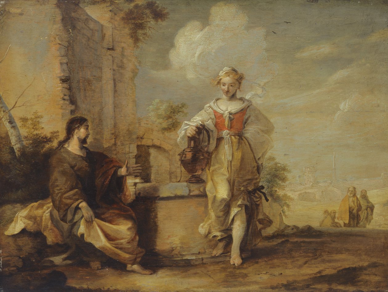 Christ and the Samaritan Woman by Matthias Scheits