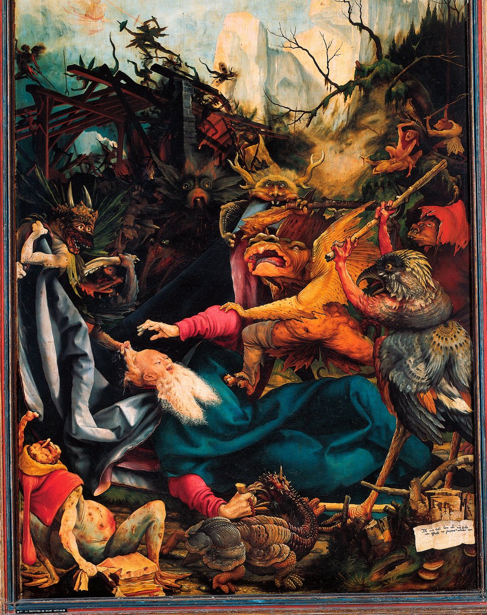 Detail of the Temptation of St Anthony the Great, Altarpiece of Issenheim (detail) by Matthias (c.1480 1528) Grunewald