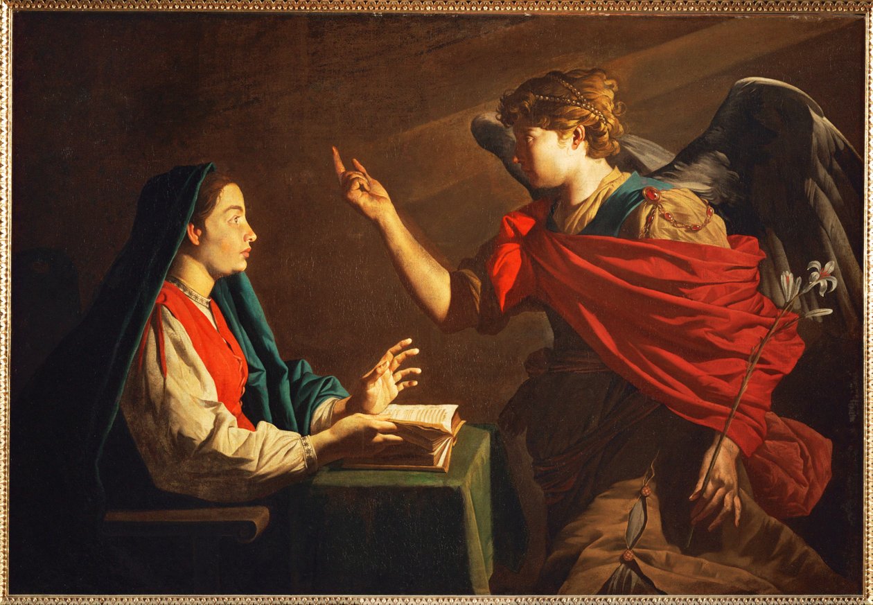 Annunciation by Matthias (c.1600-p.1650) Stomer