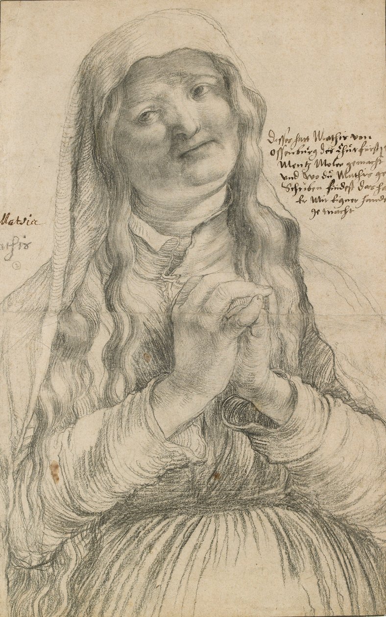 An Elderly Woman with Clasped Hands by Matthias Gruenewald
