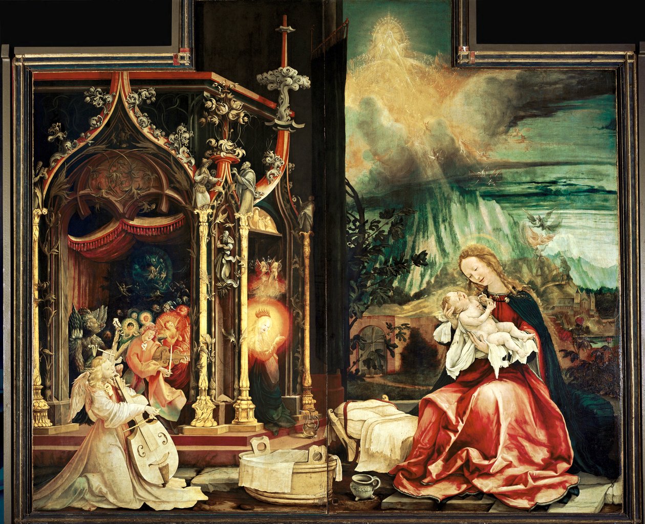 Concert of the Angels by Matthias Gruenewald