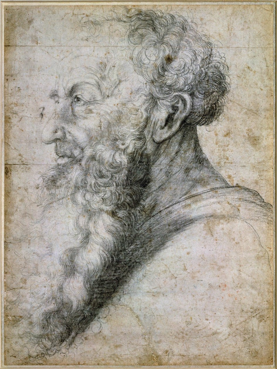 Portrait of Guido Guersi, Humanist and Writer by Matthias Gruenewald