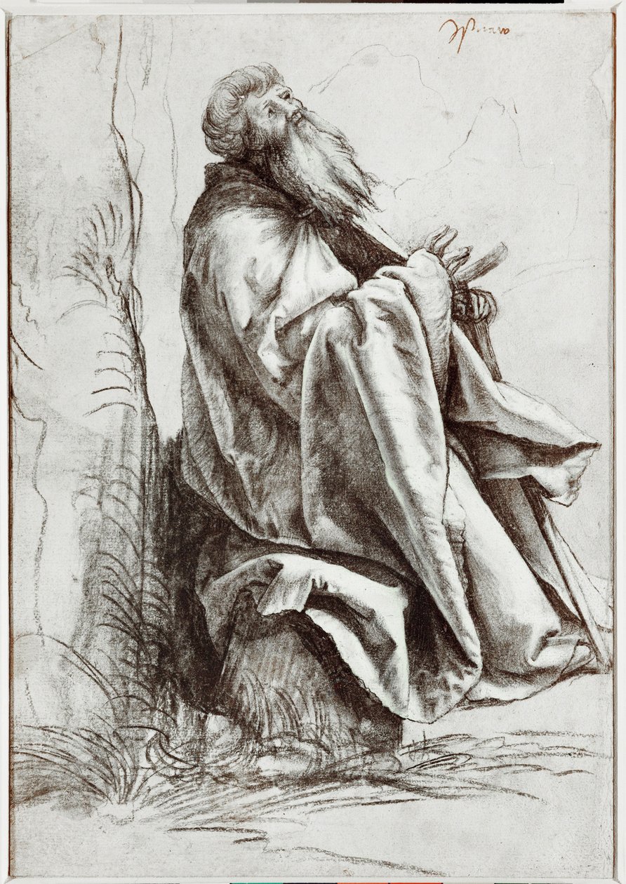 Saint Anthony of Padua Praying by Matthias Gruenewald