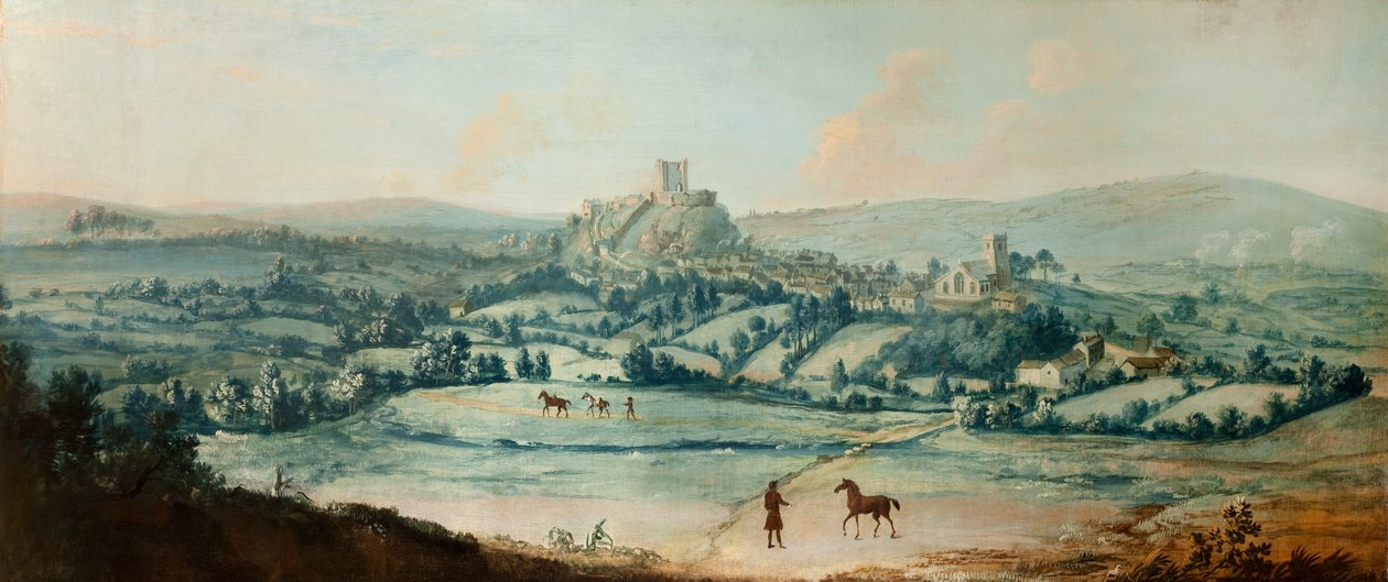Distant View of Clitheroe, c.1730 by Matthias Read