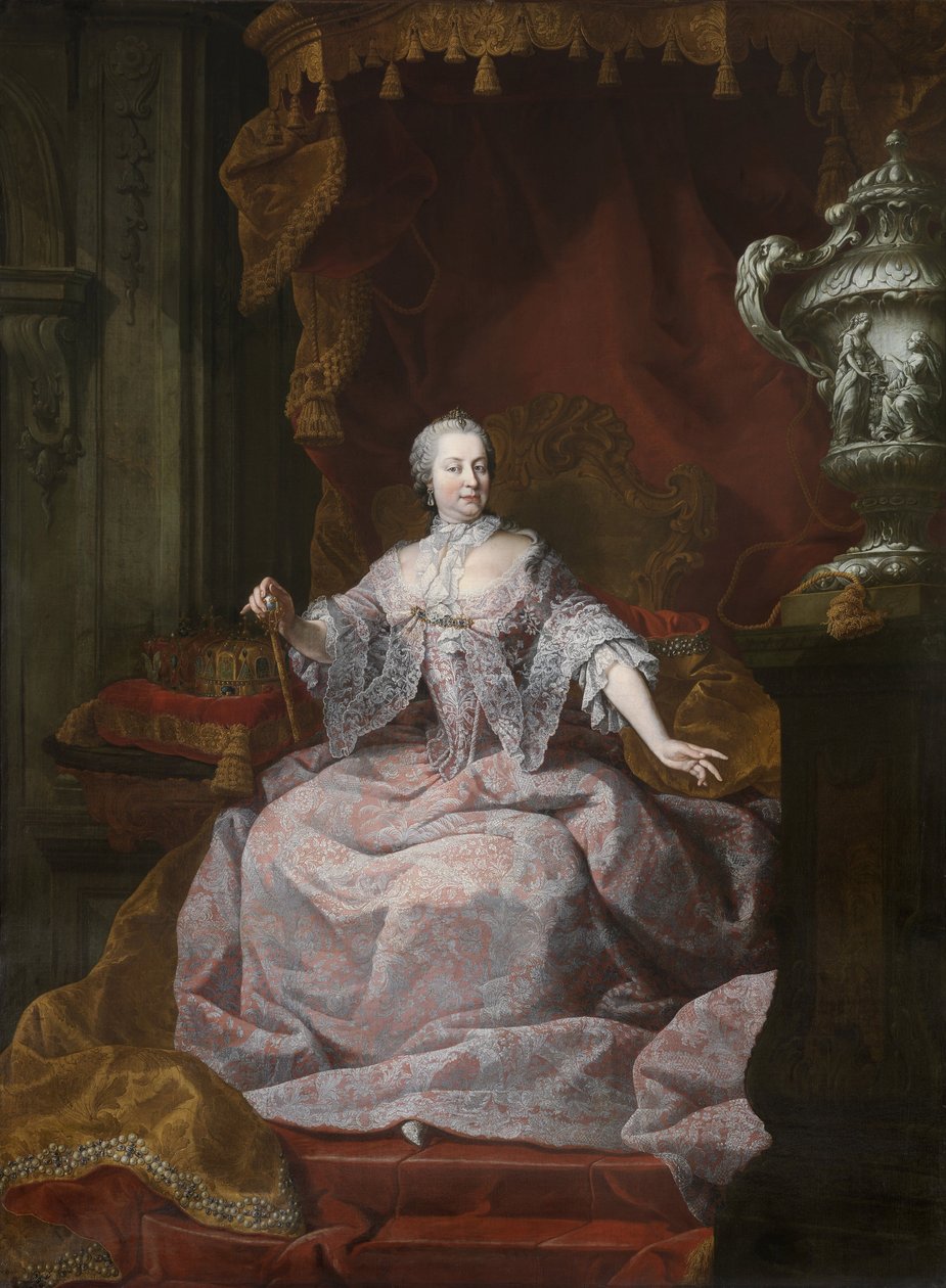 Portrait of Empress Maria Theresia of Austria by Matthias de Visch