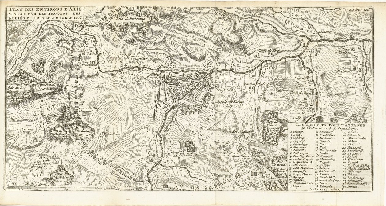 Siege of Ath, 1706 by Matthijs Pool (possibly)