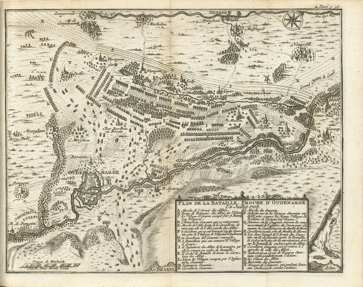 Battle of Oudenaarde, 1708 by Matthijs Pool (possibly)