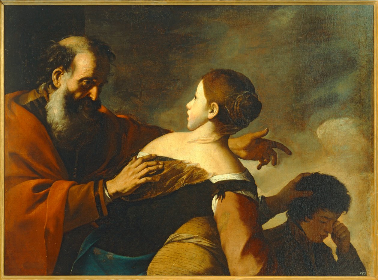 Abraham and Hagar by Mattia (1613 99) Preti