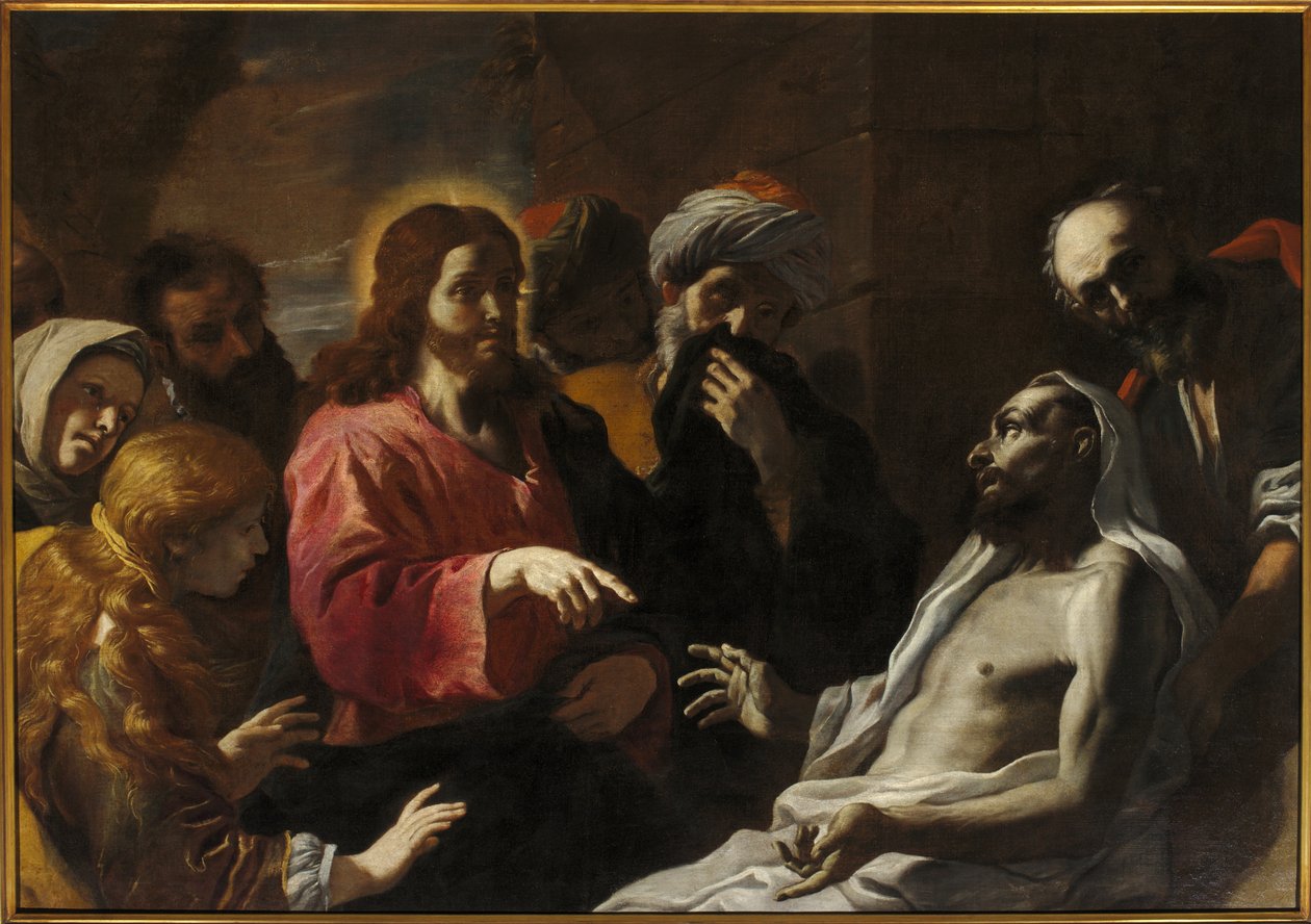Resurrection of Lazarus, Second half of the 17th century by Mattia (1613 99) Preti
