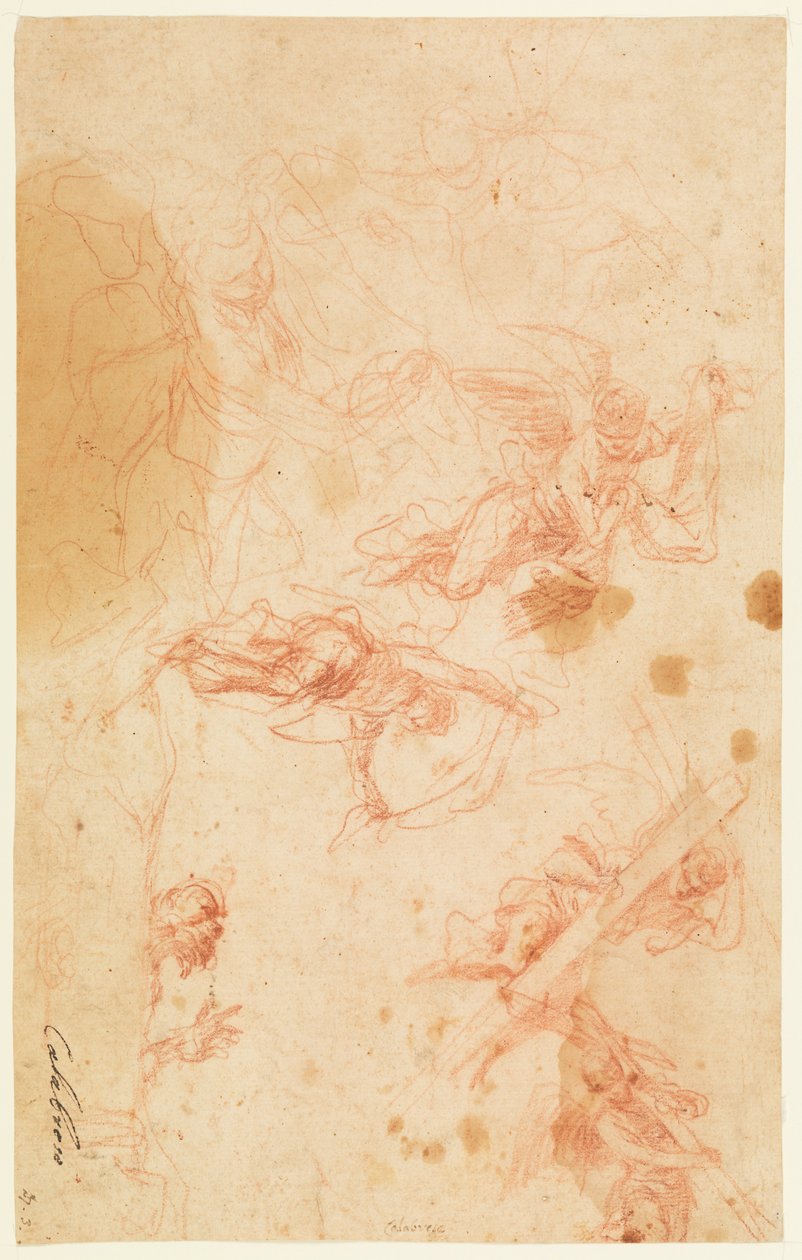 Angels Carrying the Holy Cross and Shroud by Mattia Preti
