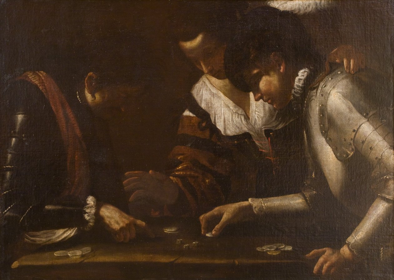 Playing Dice by Mattia Preti
