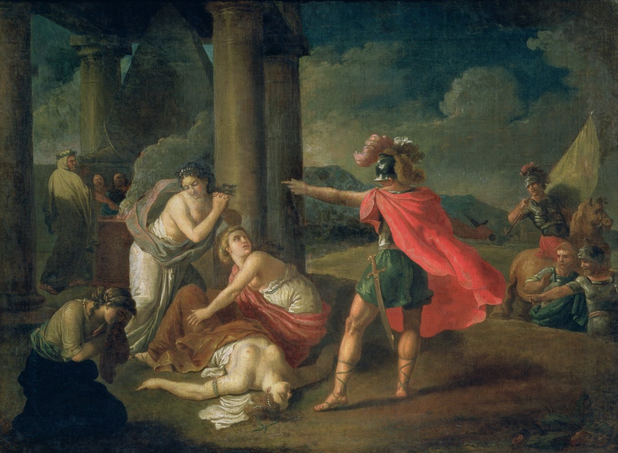 The Death of Camilla, Sister of Horatius, 1787 by Matvei Ivanovich Puchinov