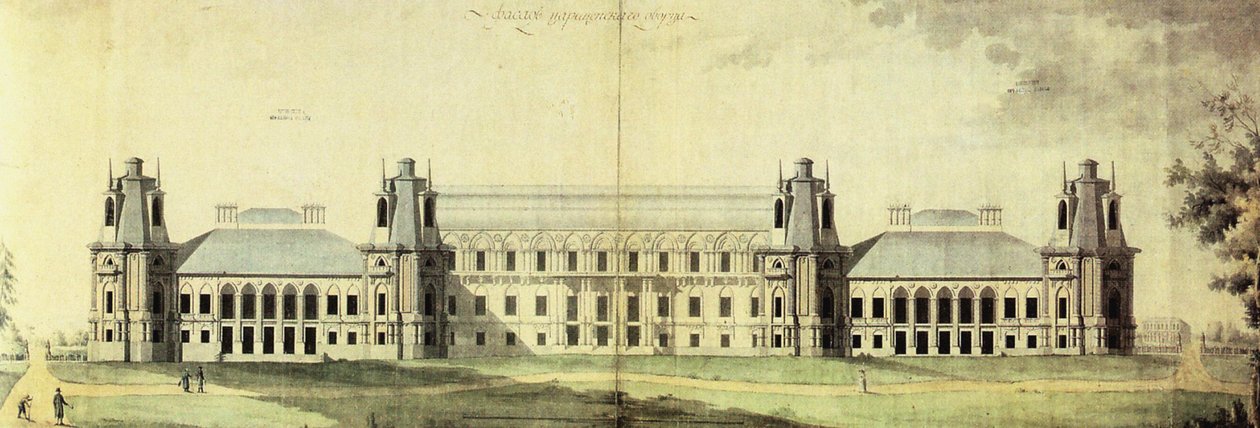 The Tsaritsyno Palace by Matvey Fyodorovich Kazakov