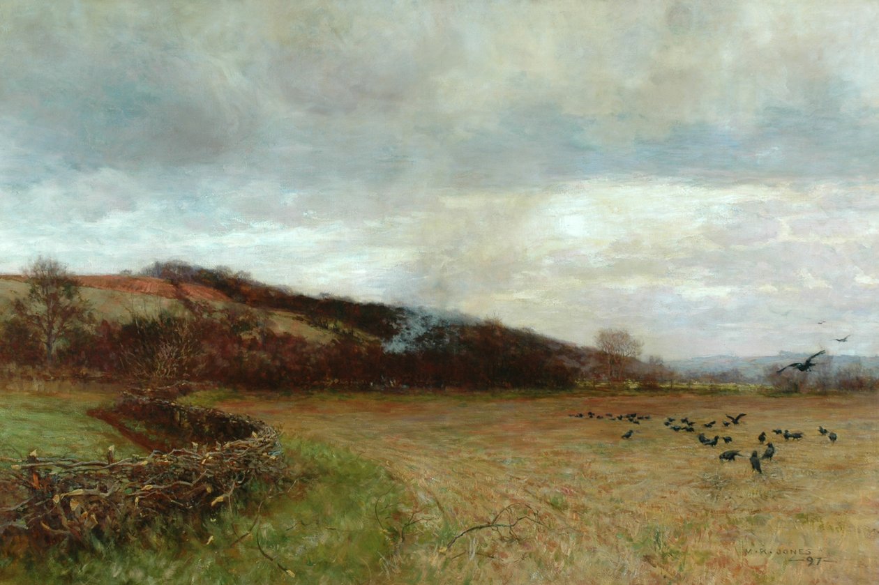 Landscape with Birds, 1897 by Maud Raphael Jones