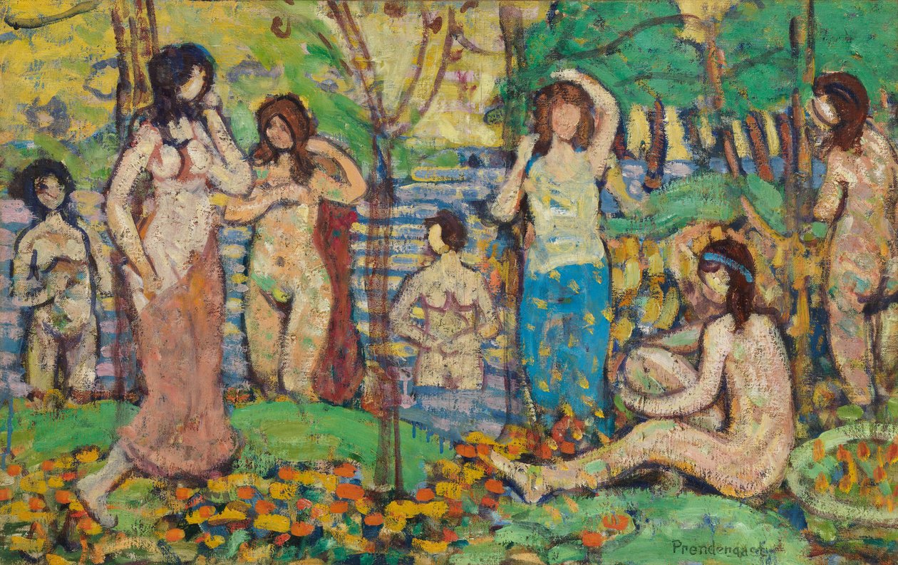 Beach No. 3, c.1913 by Maurice Brazil Prendergast