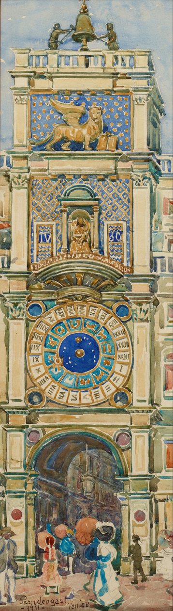 Clock Tower, Saint Mark’s Square, Venice by Maurice Brazil Prendergast