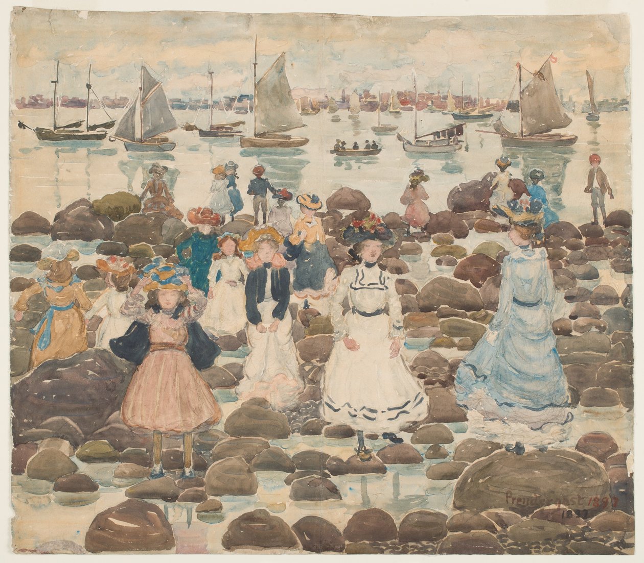 Low Tide, Beachmont, c.1902 by Maurice Brazil Prendergast