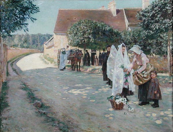 The Burial of a Young Girl, 1888 by Maurice Eliot