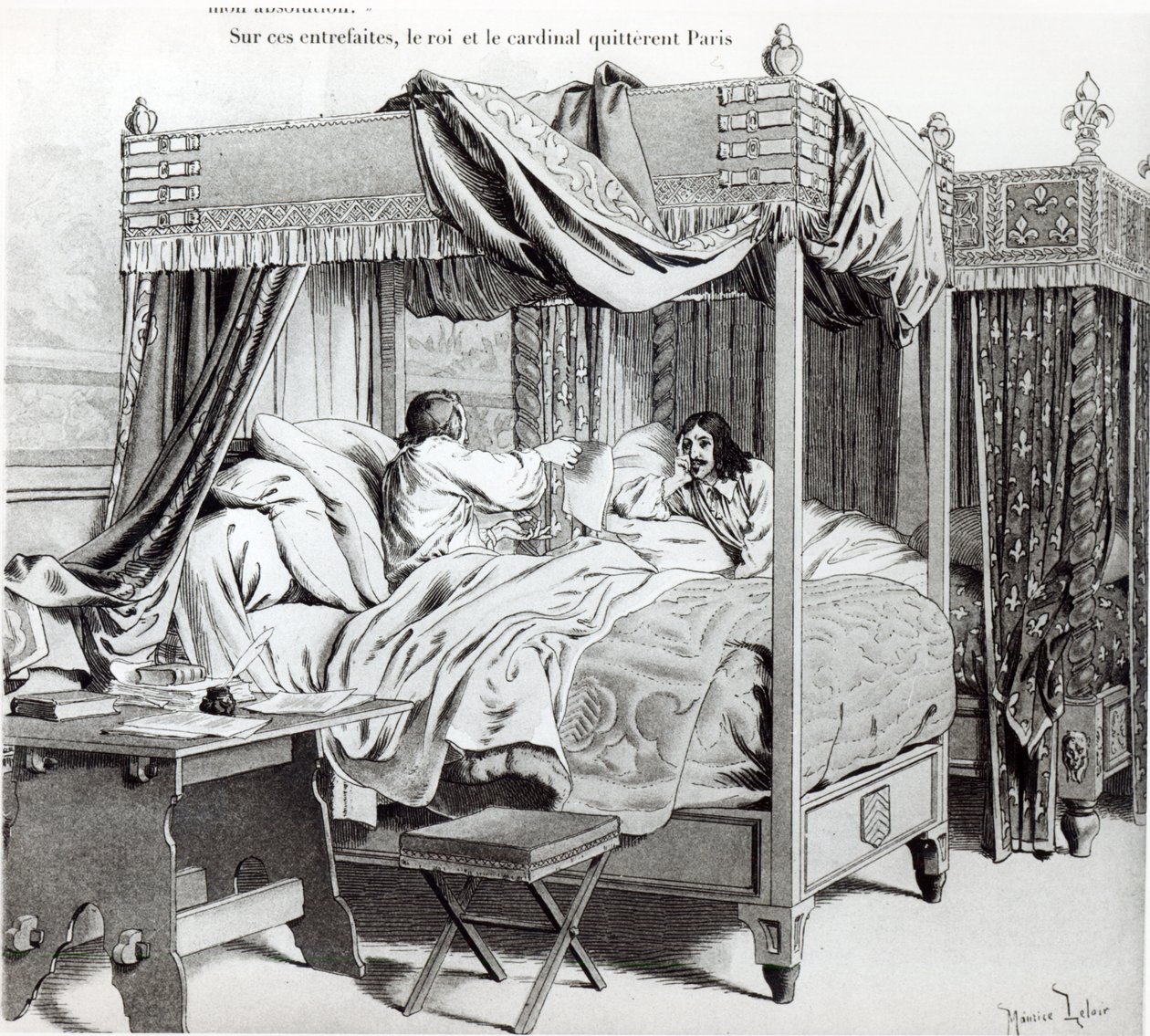 Richelieu (1585-1642) revealing to Louis XIII (1610-43) the Cinq-Mars