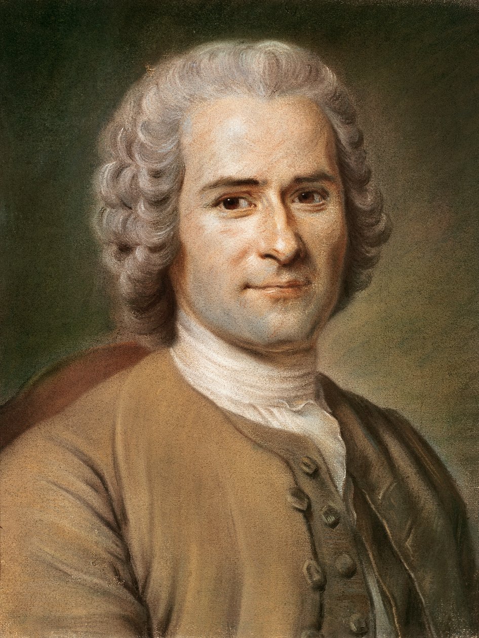 Jean-Jacques Rousseau (1712-78) by Maurice Quentin de La Tour