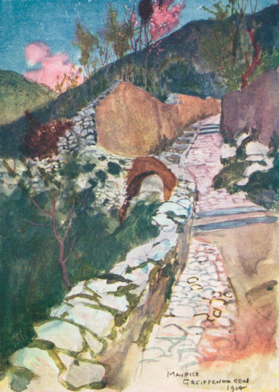 Road near Castellamare by Maurice (after) Greiffenhagen