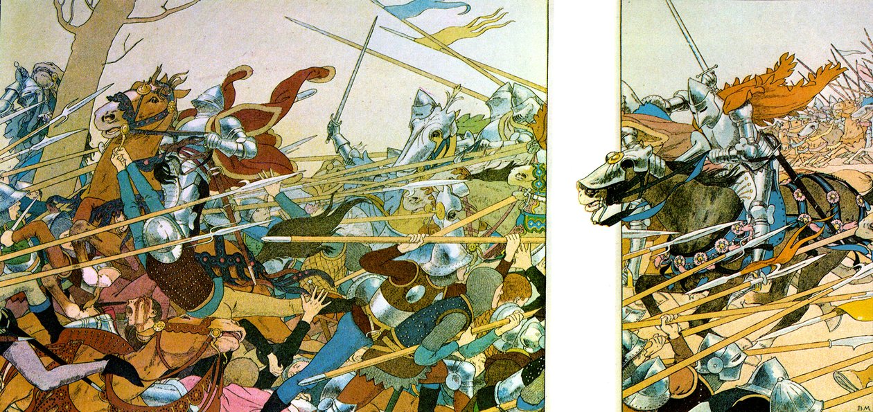 Illustration to the book La Vie de Jeanne d’Arc by Maurice Boutet de Monvel