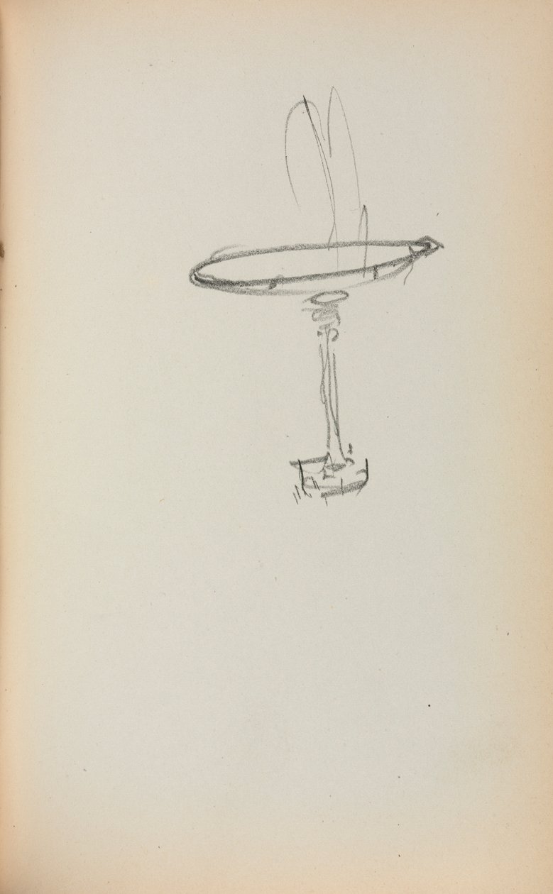 Italian Sketchbook: Fountain Page 145, 1898-1899 by Maurice Brazil Prendergast