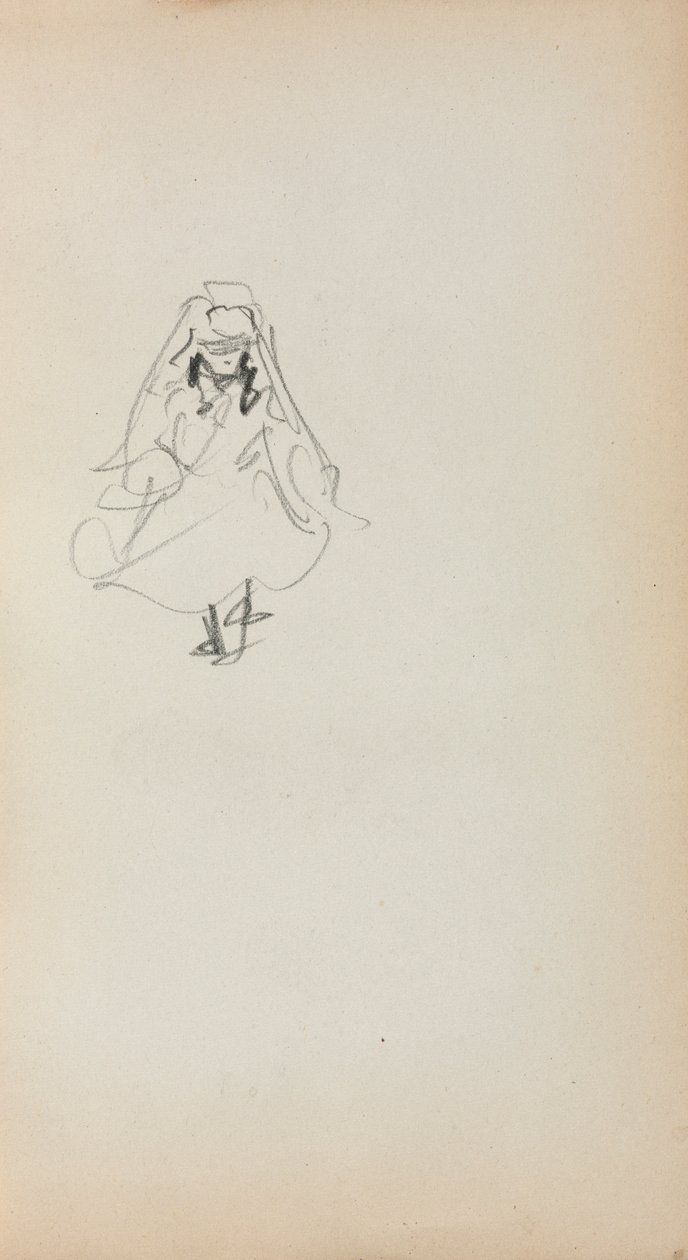 Italian Sketchbook: Standing Girl (page 257), 1898-1899 by Maurice Brazil Prendergast
