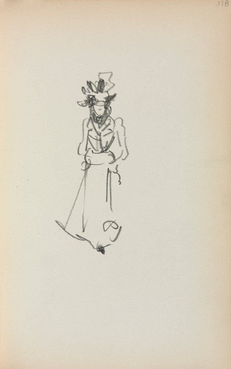 Italian Sketchbook: Standing Woman (page 118) by Maurice Brazil Prendergast