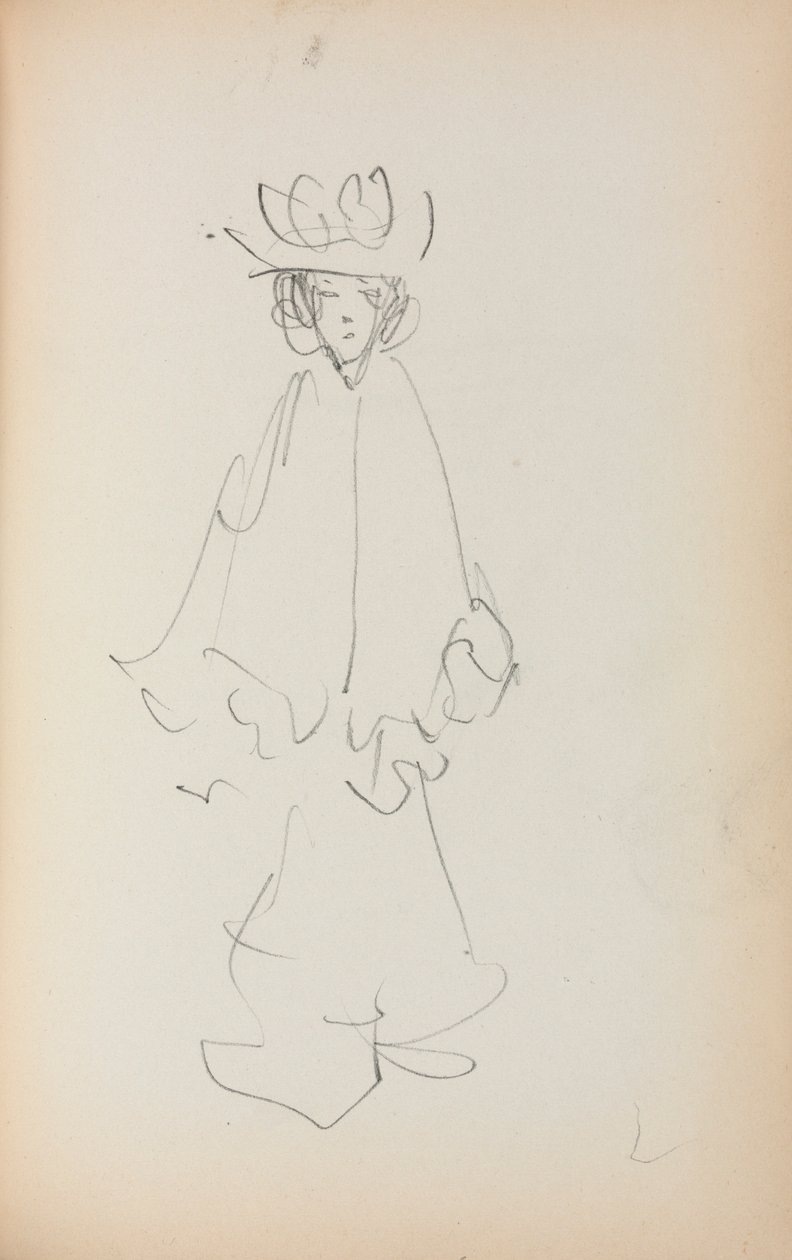 Italian Sketchbook: Standing Woman page 147, 1898-1899 by Maurice Brazil Prendergast