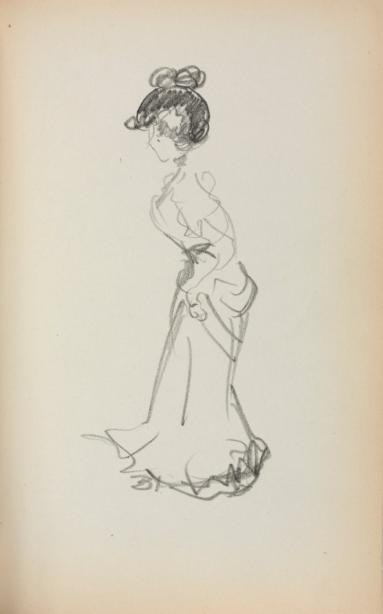 Italian Sketchbook: Standing Woman page 167 by Maurice Brazil Prendergast
