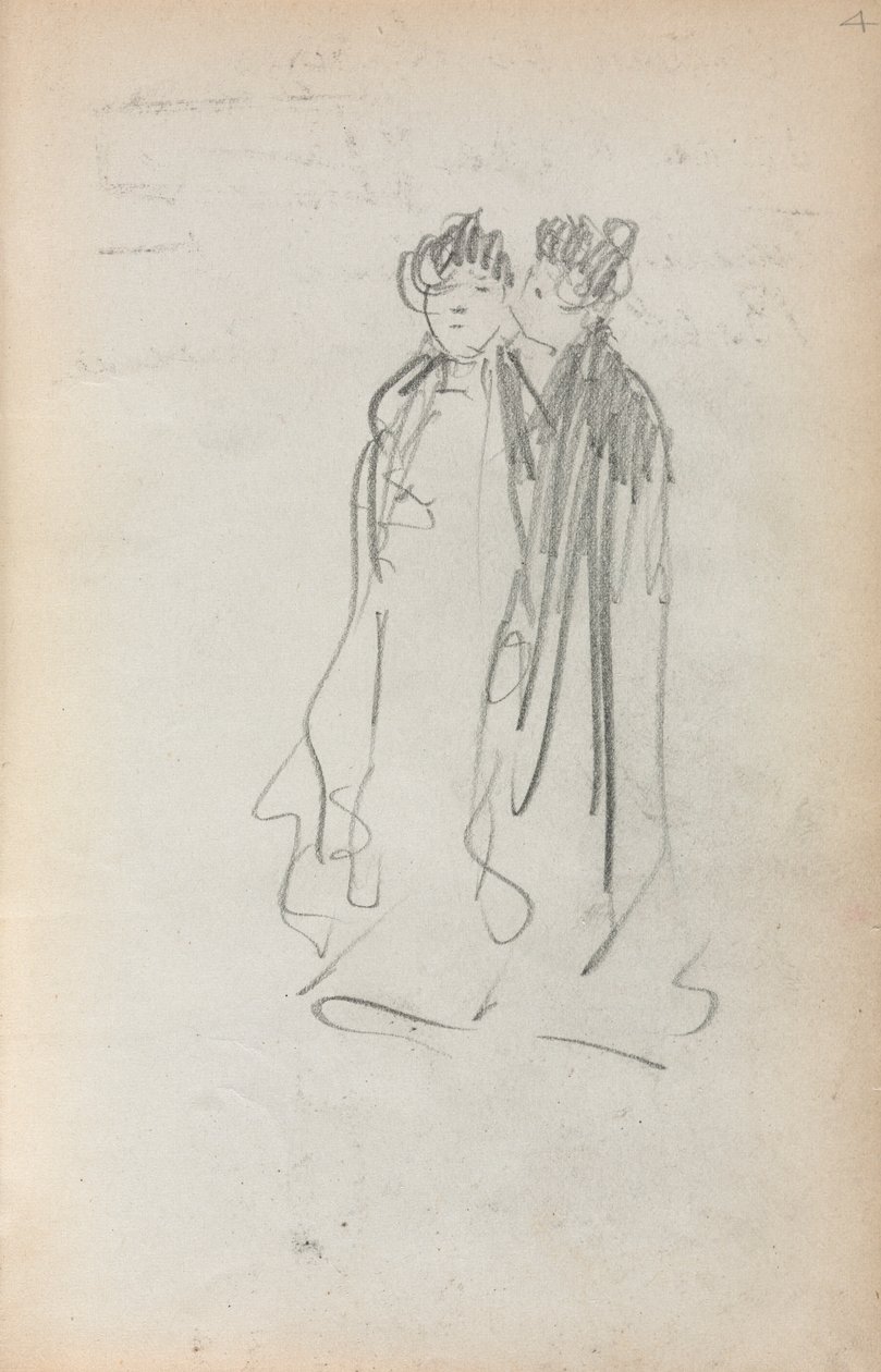Italian Sketchbook: Two Standing Women by Maurice Brazil Prendergast