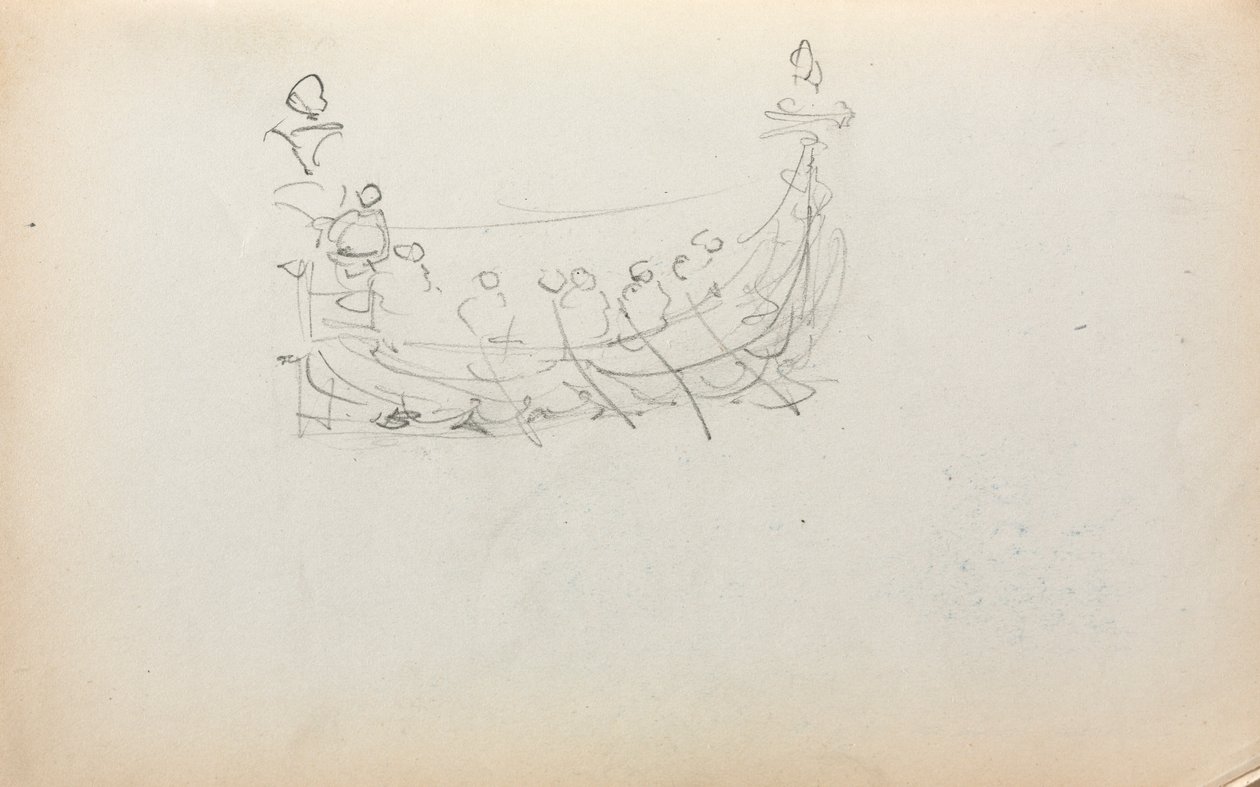 Italian Sketchbook: Venetian Boat page 29, 1898-1899 by Maurice Brazil Prendergast