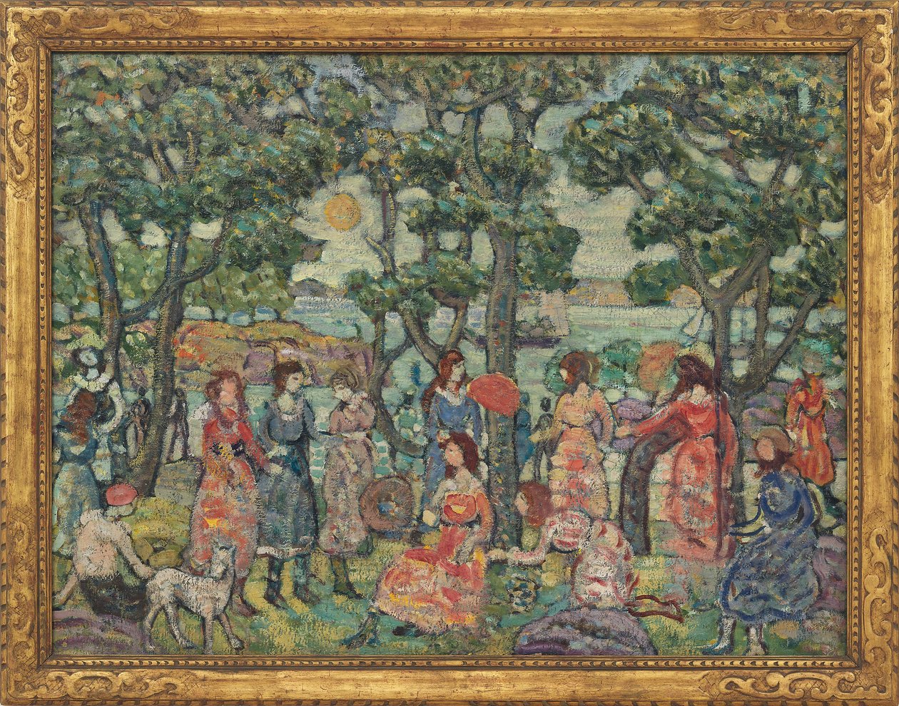 Landscape with Figures by Maurice Brazil Prendergast